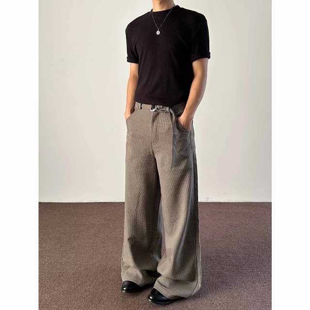 Houndstooth Pleated Trousers: seller detail photo 6
