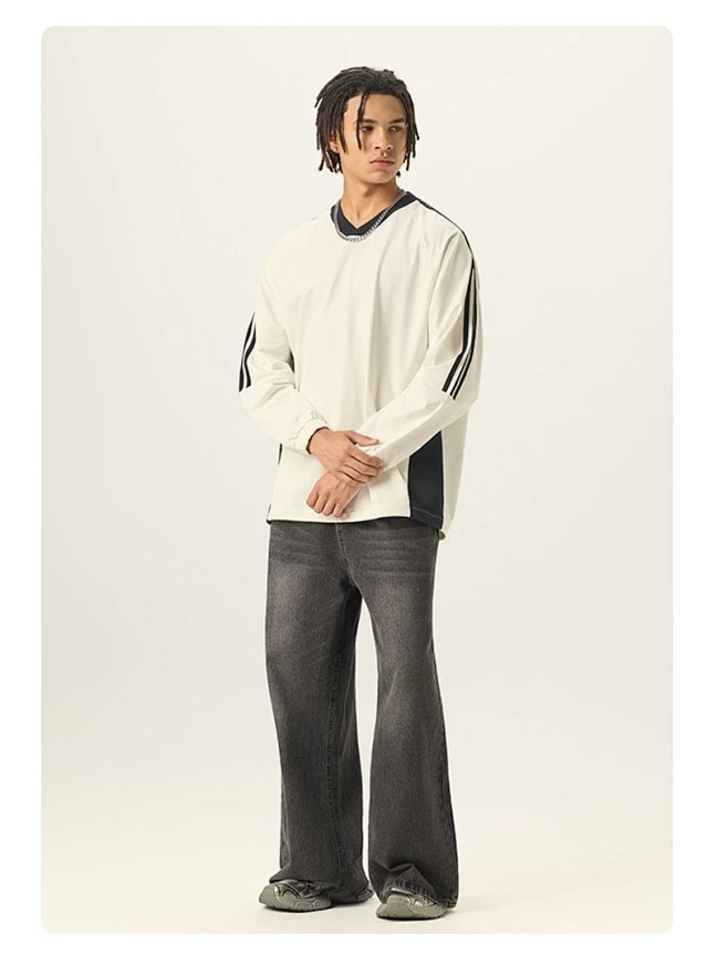 285G V Neck Long Sleeve Tee: seller detail photo 9