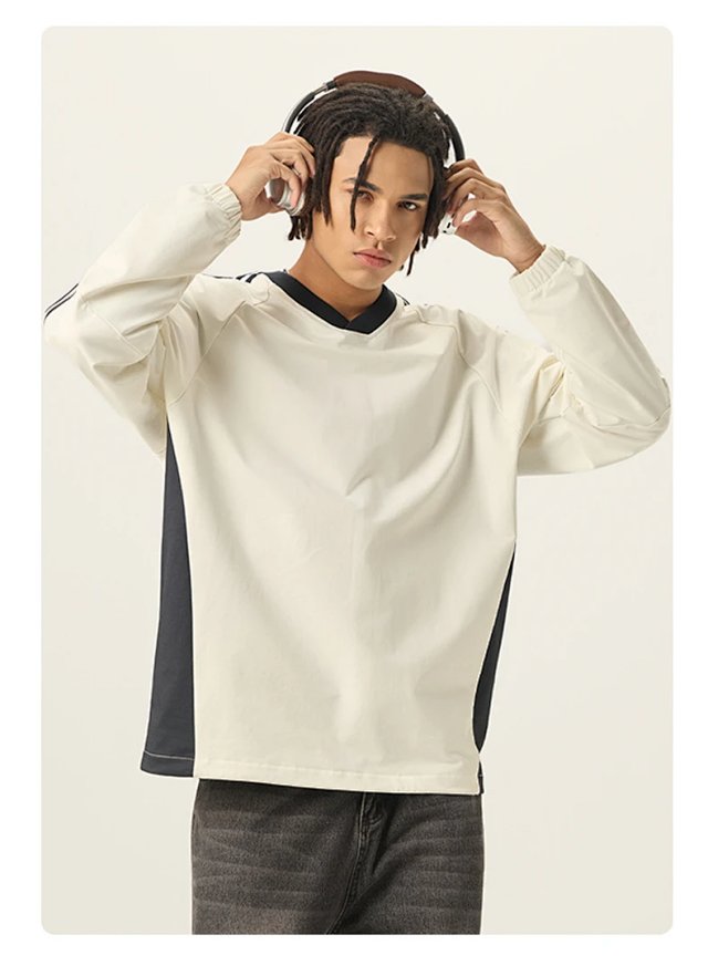 285G V Neck Long Sleeve Tee: seller detail photo 10
