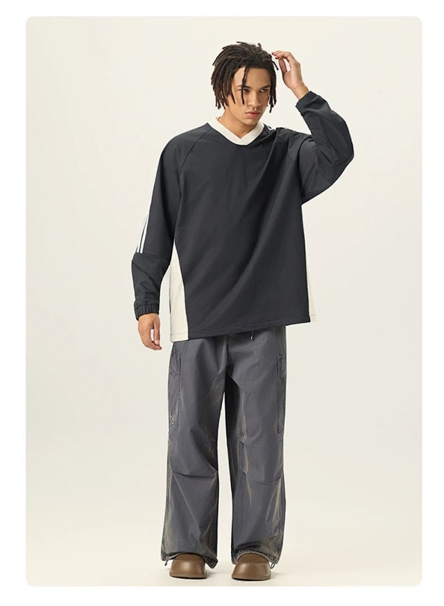 285G V Neck Long Sleeve Tee: seller detail photo 13