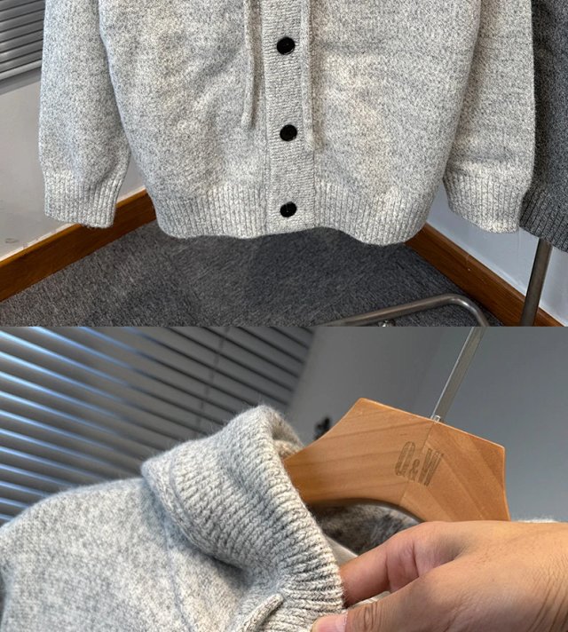 Hooded Knit Cardigan: seller detail photo 3