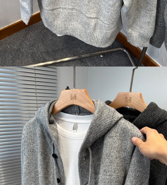 Hooded Knit Cardigan: seller detail photo 8