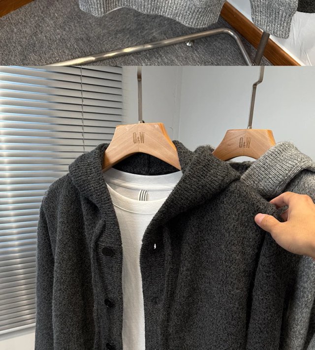 Hooded Knit Cardigan: seller detail photo 13