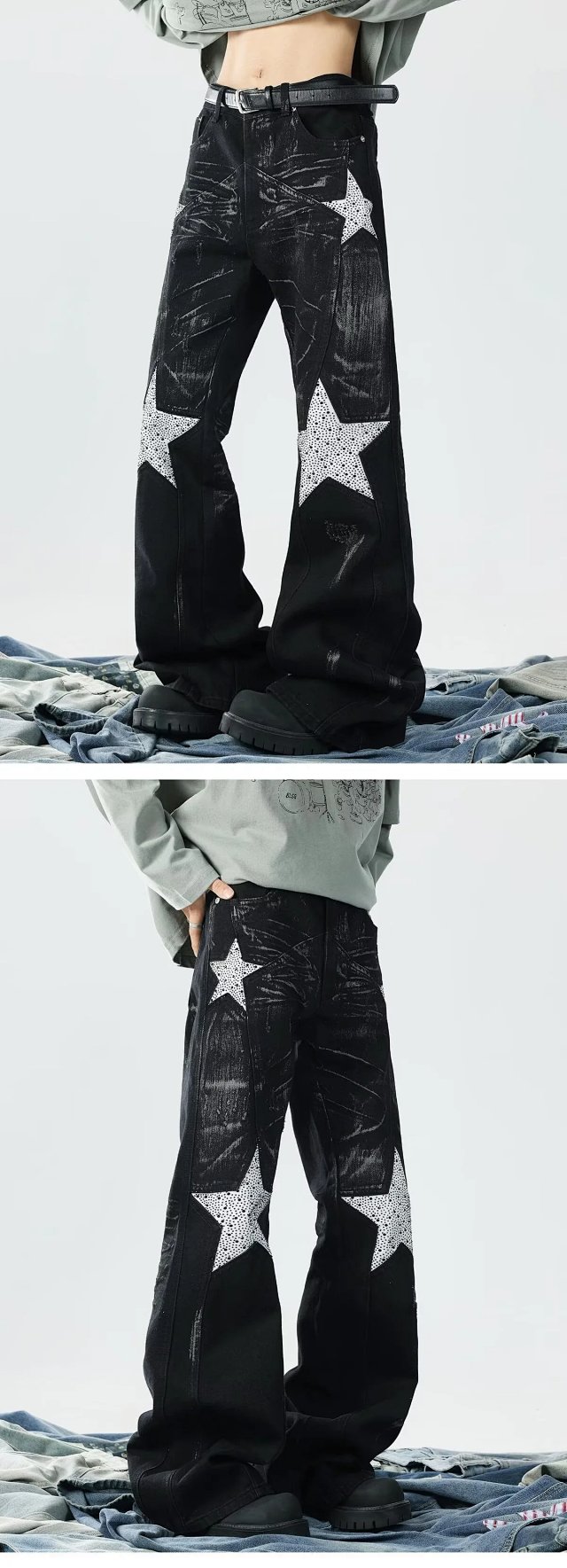 Star Stud Flared Jeans: seller detail photo 5