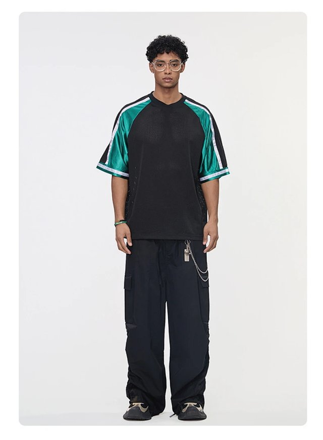 Mesh Color Block Tee: seller detail photo 8