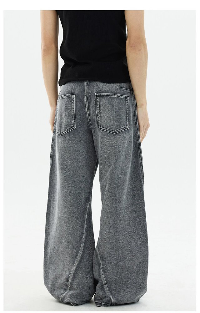 Vintage Washed Wide Leg Jeans: seller detail photo 7