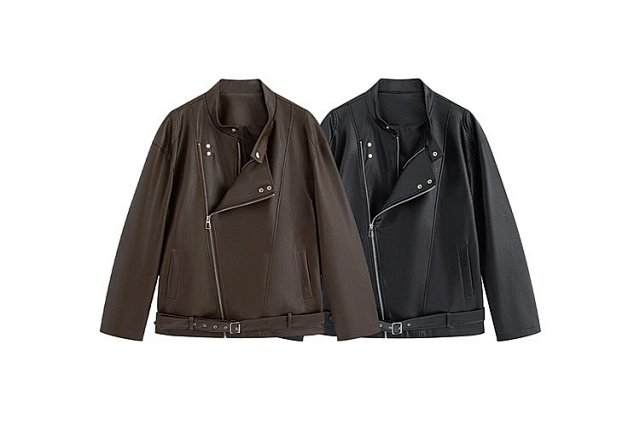 Lace Up Biker Jacket: seller detail photo 2