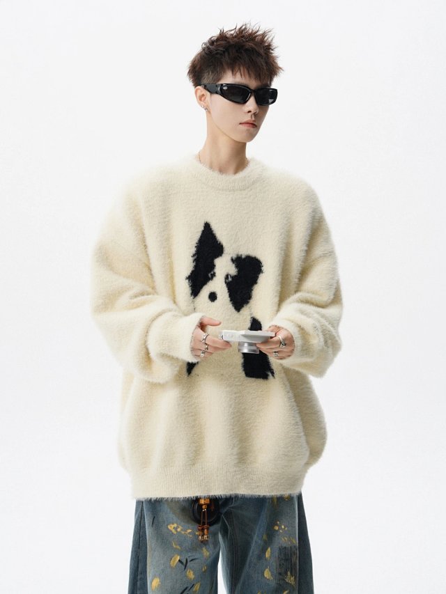 Cartoon Dog Knit Sweater: seller detail photo 12