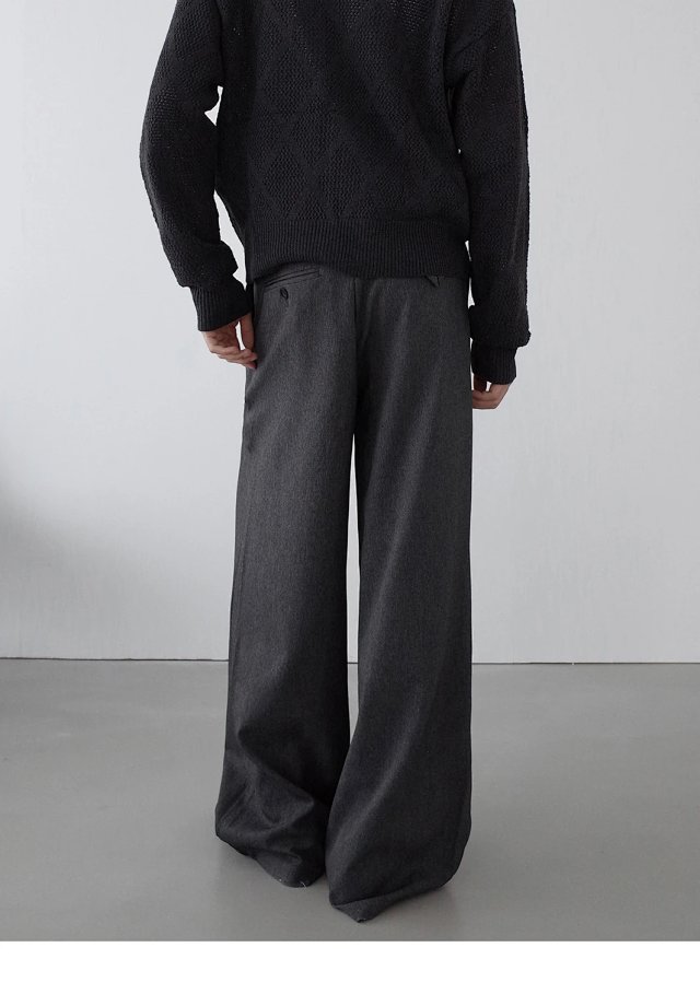Pleated Wide Leg Trousers: seller detail photo 6