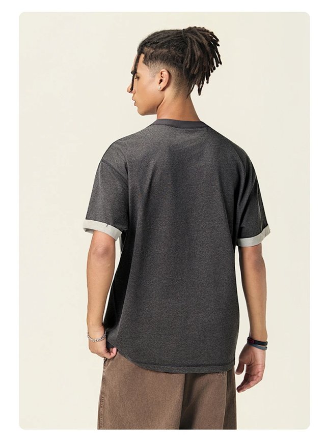 230G Two Tone Cotton Tee: seller detail photo 9