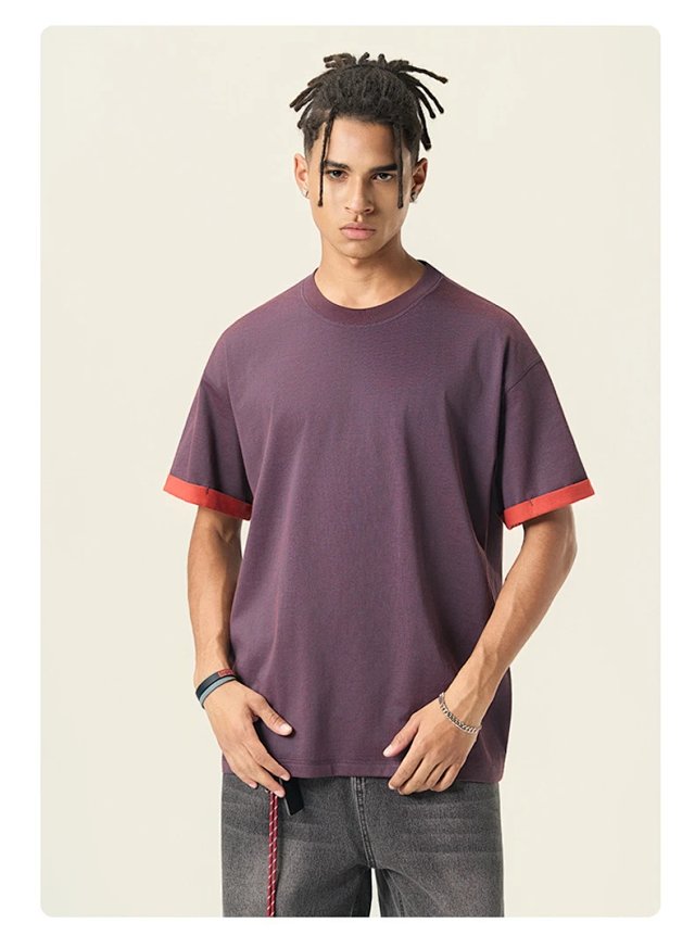 230G Two Tone Cotton Tee: seller detail photo 14