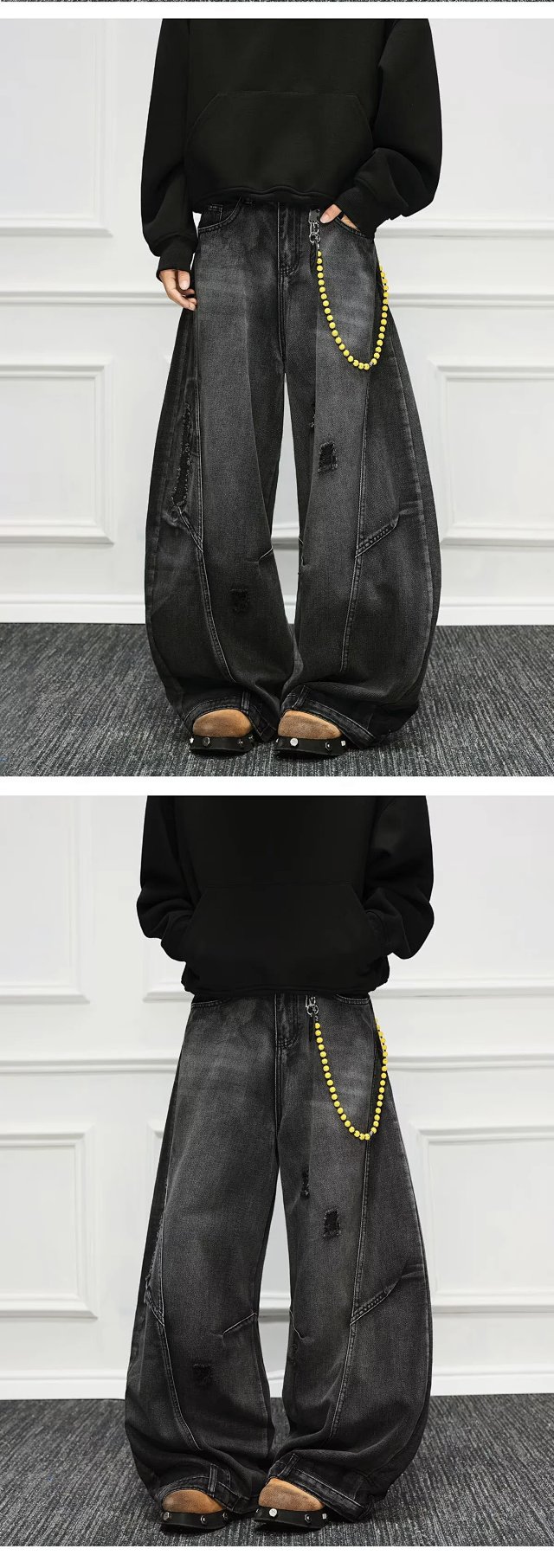 High Waist Wide Leg Jeans: seller detail photo 12