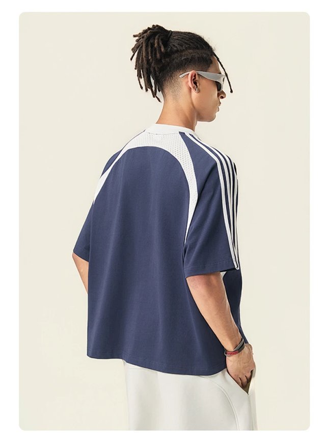 Striped Mesh Street Tee: seller detail photo 8