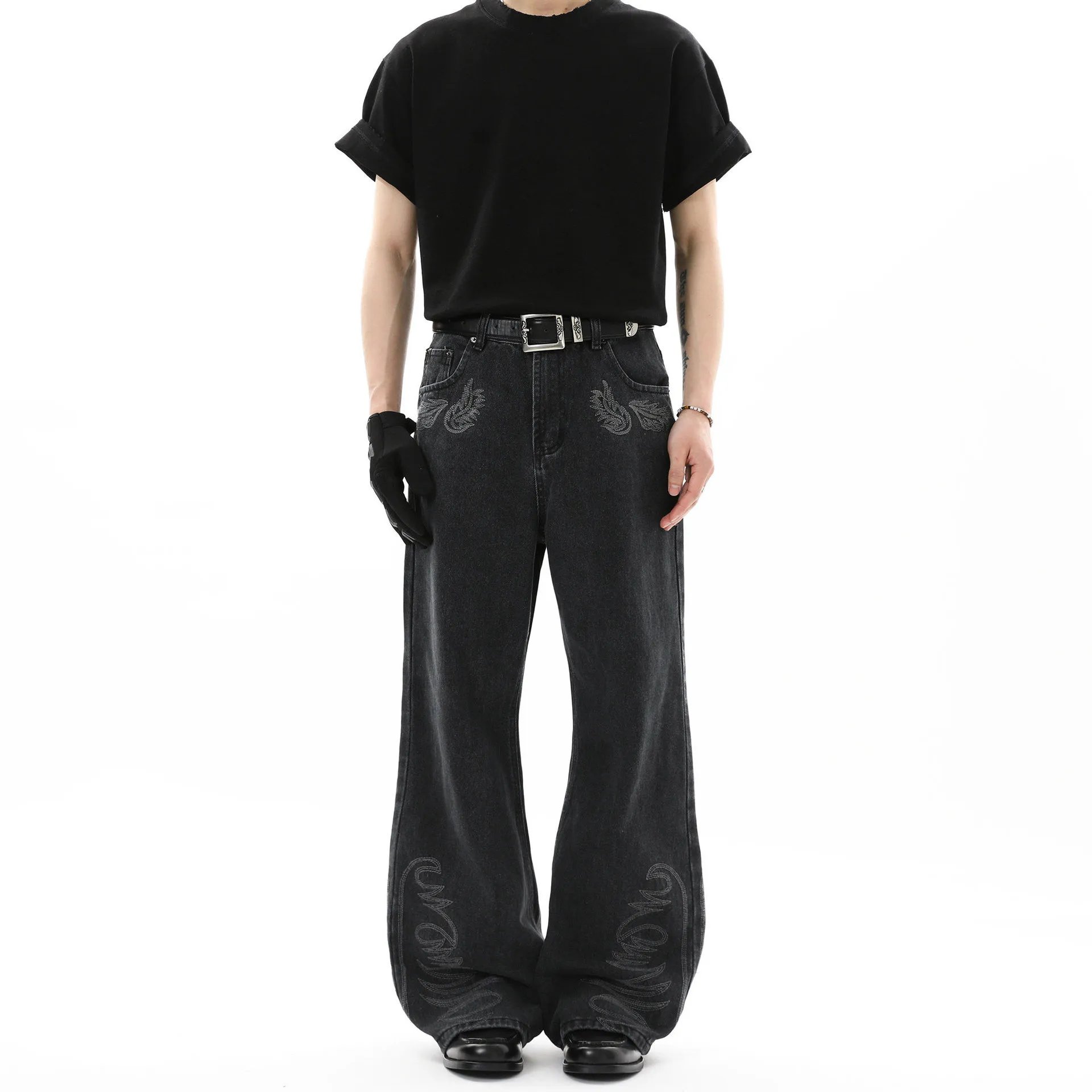 Black Wide Leg Jeans | 1 colorways