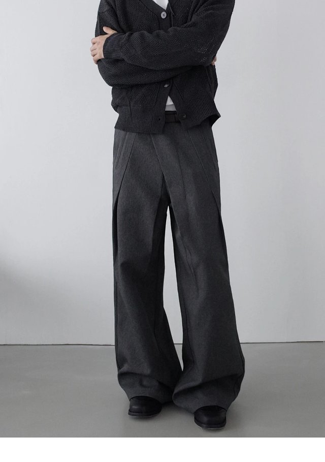 Pleated Wide Leg Trousers: seller detail photo 4
