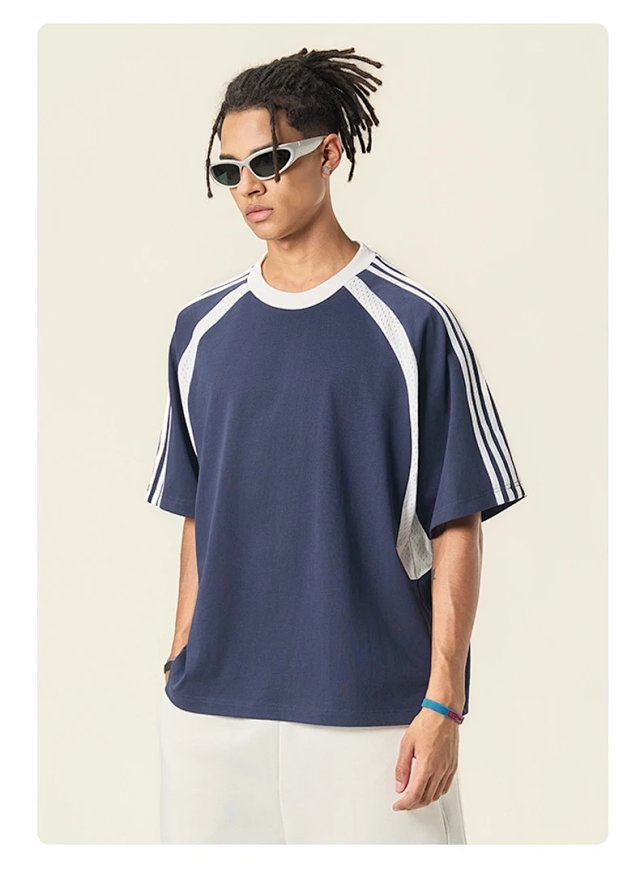 Striped Mesh Street Tee: seller detail photo 6