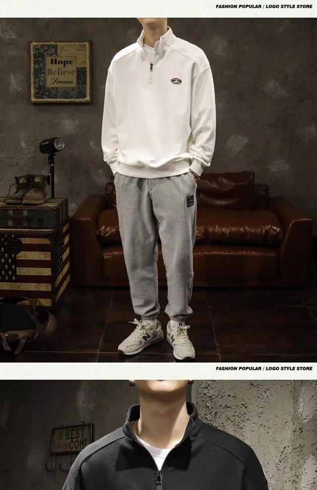 Half Zip Polo Sweatshirt: seller detail photo 14