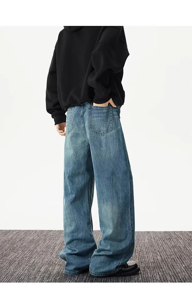 Studded Washed Straight Jeans: seller detail photo 4