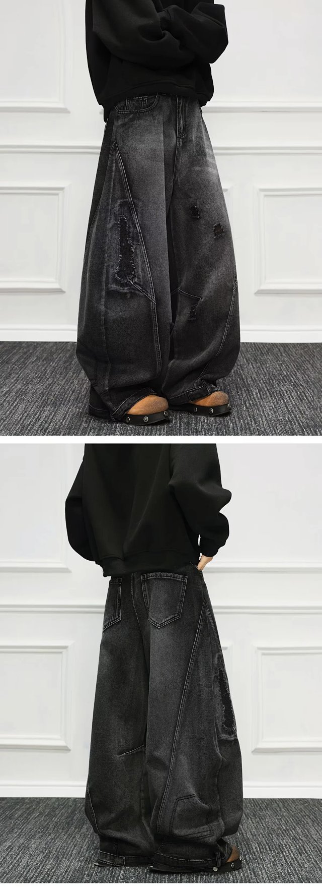 High Waist Wide Leg Jeans: seller detail photo 14