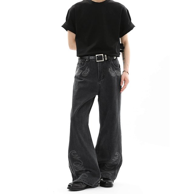 Black Wide Leg Jeans: seller detail photo 3