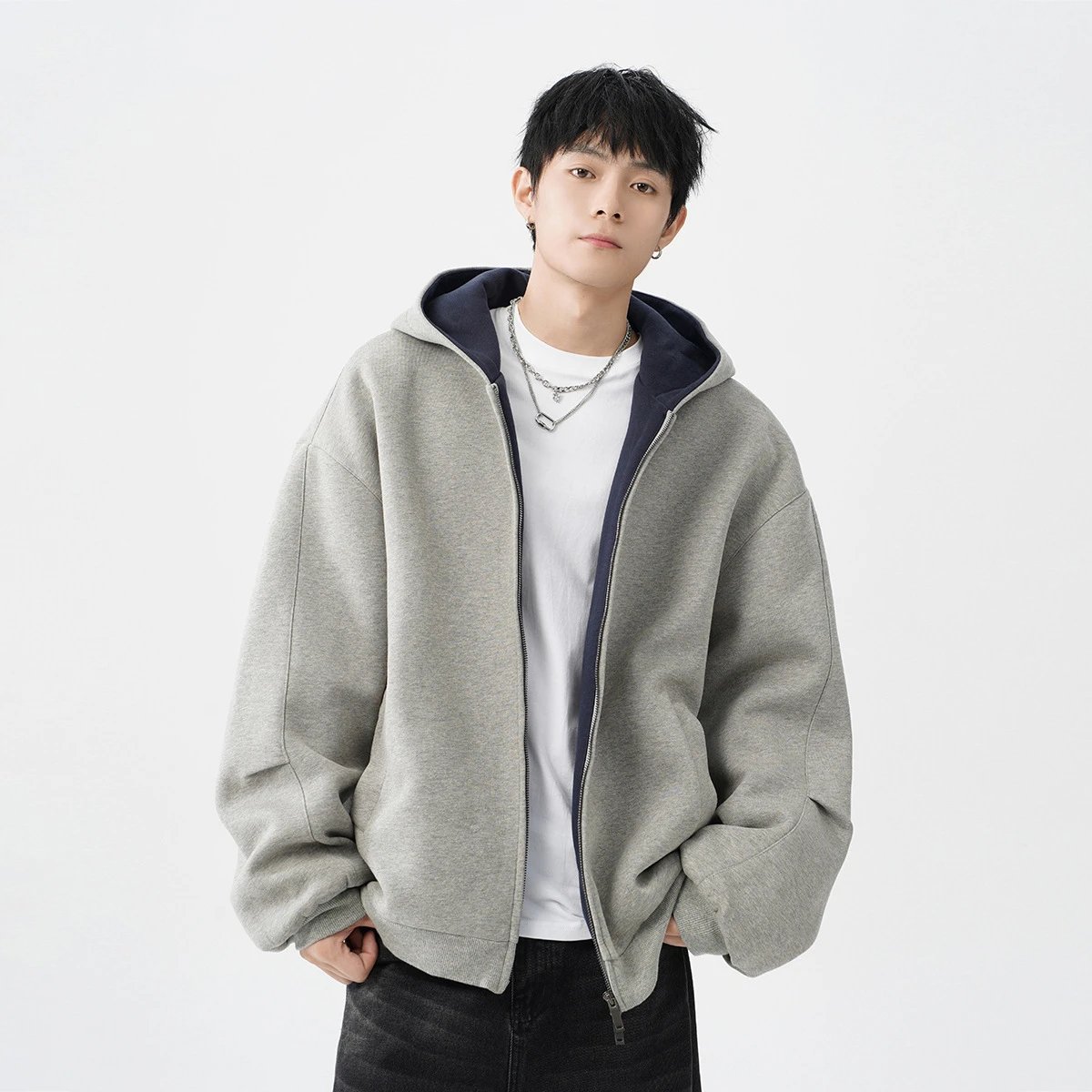 Double Zip Hoodie | 2 colorways