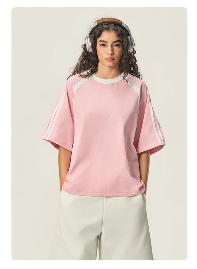 Striped Mesh Street Tee: seller detail photo 12