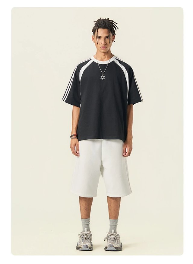 Striped Mesh Street Tee: seller detail photo 13