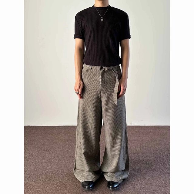 Houndstooth Pleated Trousers: seller detail photo 2