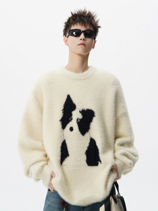 Cartoon Dog Knit Sweater: seller detail photo 6