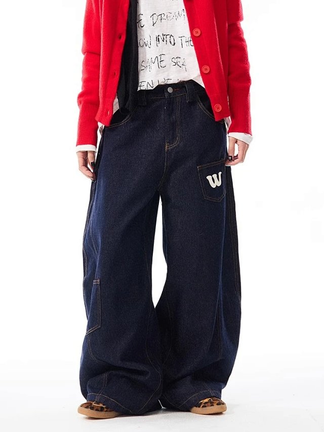Raw Denim Wide Leg Jeans: seller detail photo 10
