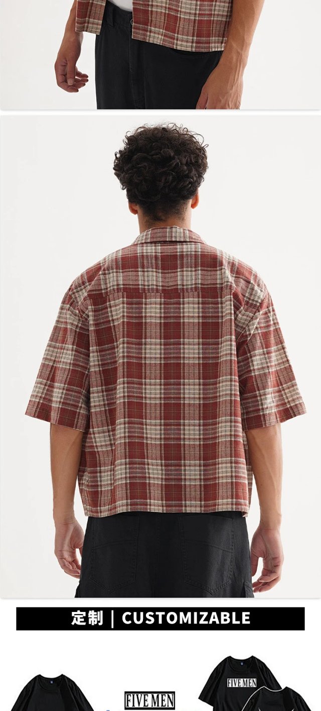 Boxy Plaid Button Shirt: seller detail photo 5