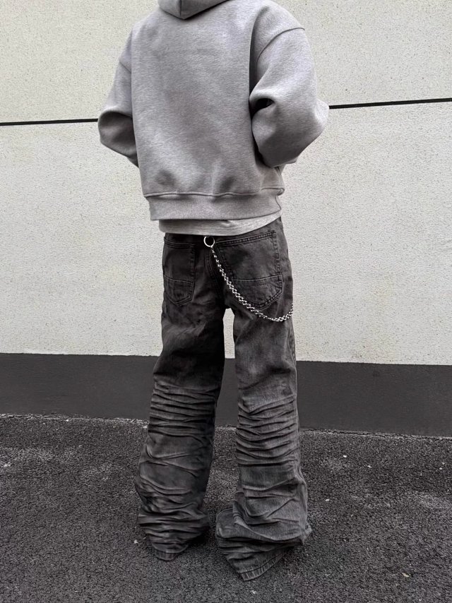 Vintage Washed Wide Leg Jeans: seller detail photo 5