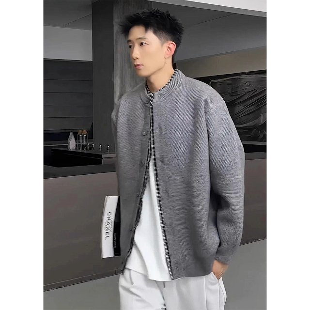 Layered Knit Cardigan: seller detail photo 2