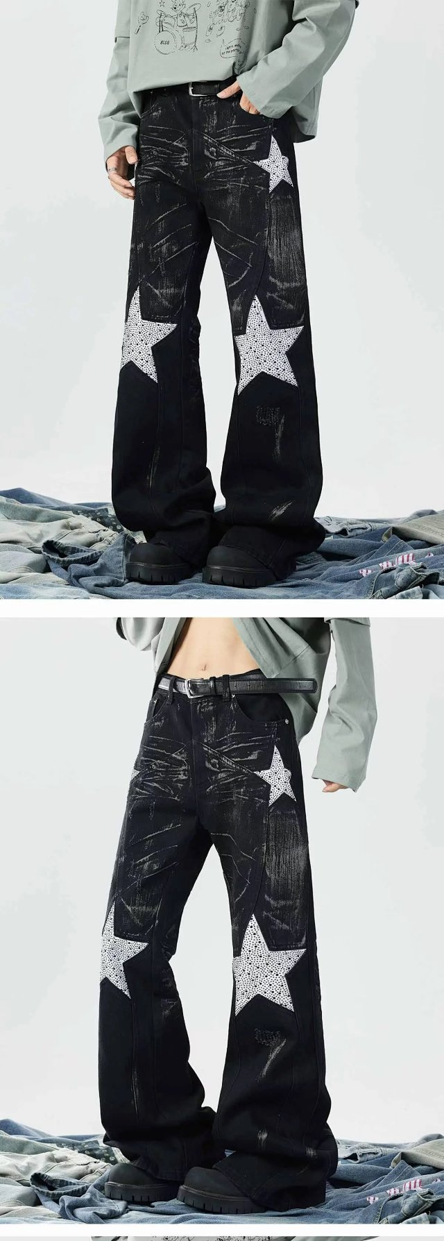 Star Stud Flared Jeans: seller detail photo 4
