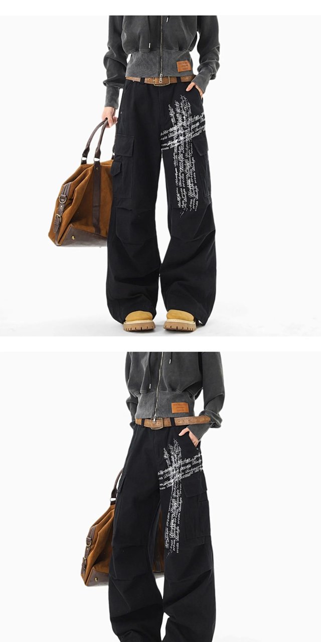 Cross Graffiti Wide Leg Jeans: seller detail photo 6