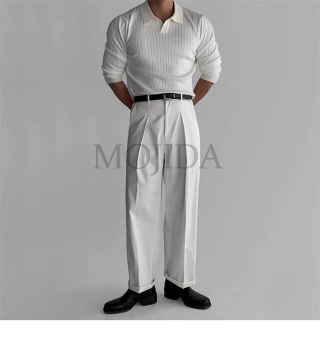 Striped Knit Polo Shirt: seller detail photo 7