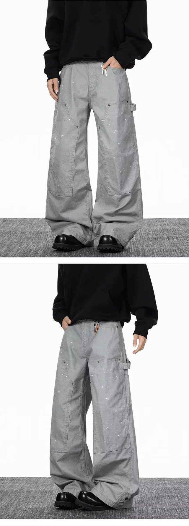 Vintage Washed Wide Leg Pants: seller detail photo 4