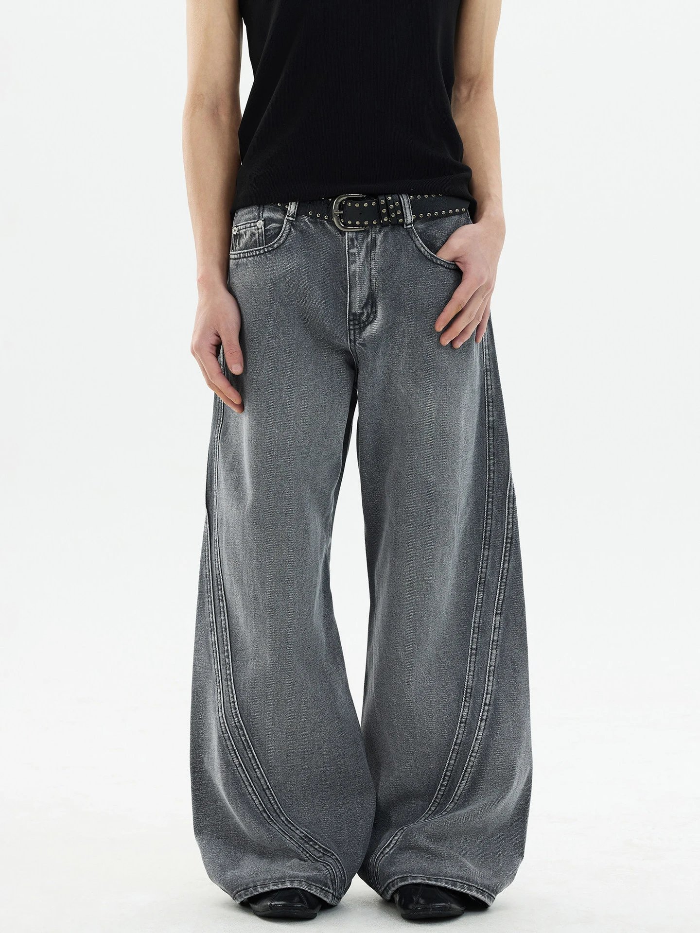 Vintage Washed Wide Leg Jeans | 1 colorways