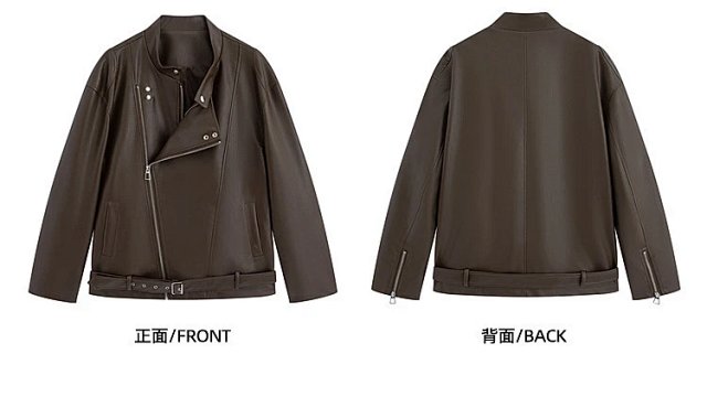 Lace Up Biker Jacket: seller detail photo 4