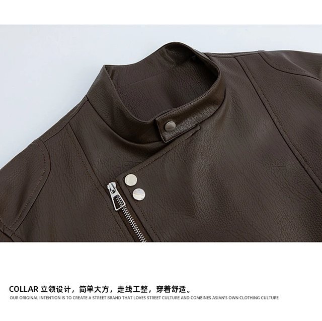 Lace Up Biker Jacket: seller detail photo 6