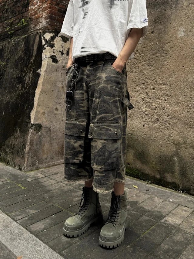 Camo Cargo Denim Shorts: seller detail photo 7