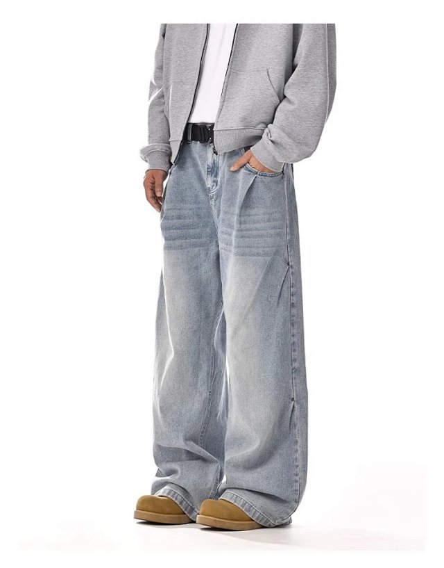 Vintage Wash Wide Leg Jeans: seller detail photo 5