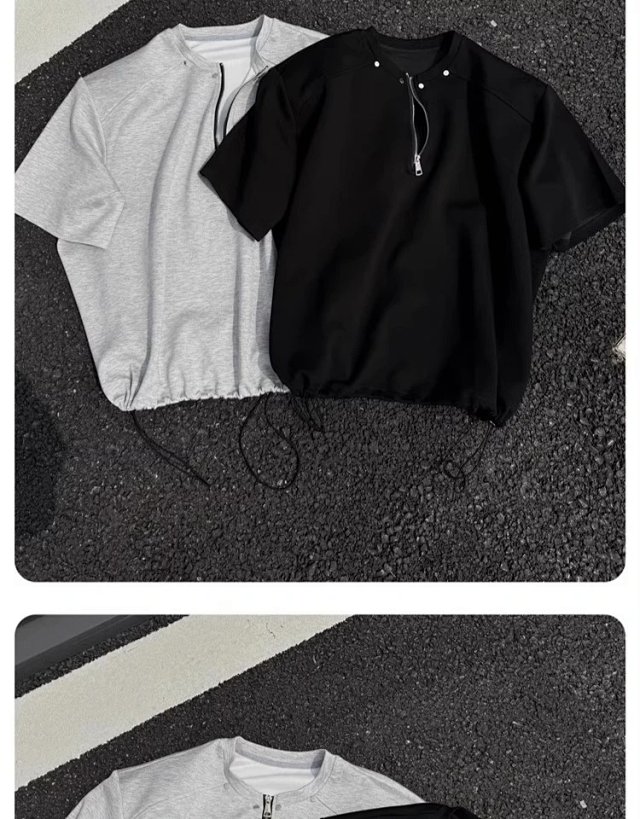 Half Zip Studded Tee: seller detail photo 7