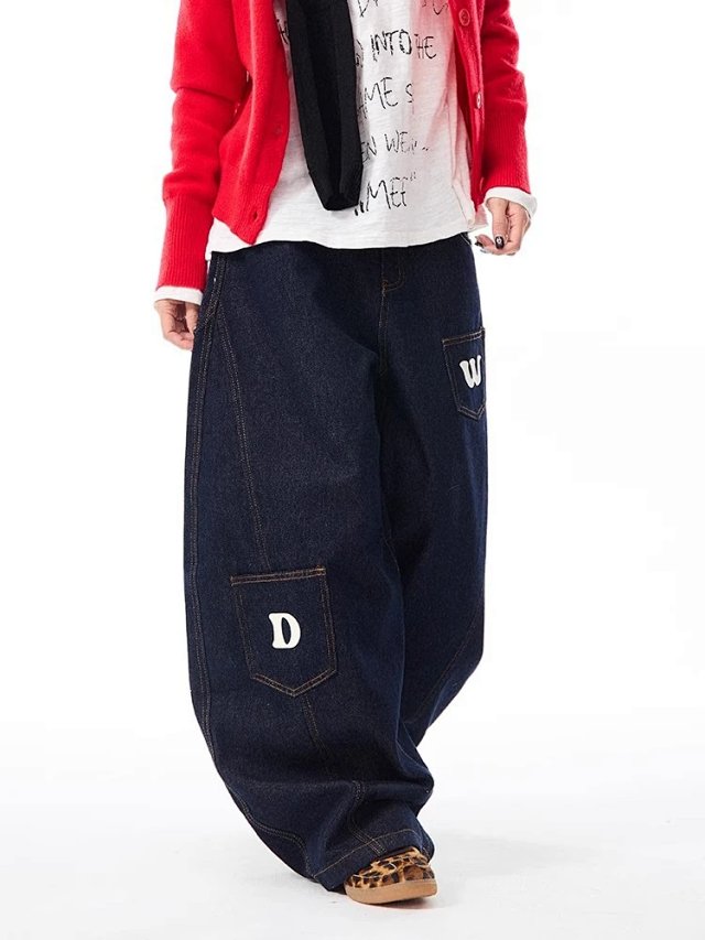Raw Denim Wide Leg Jeans: seller detail photo 6