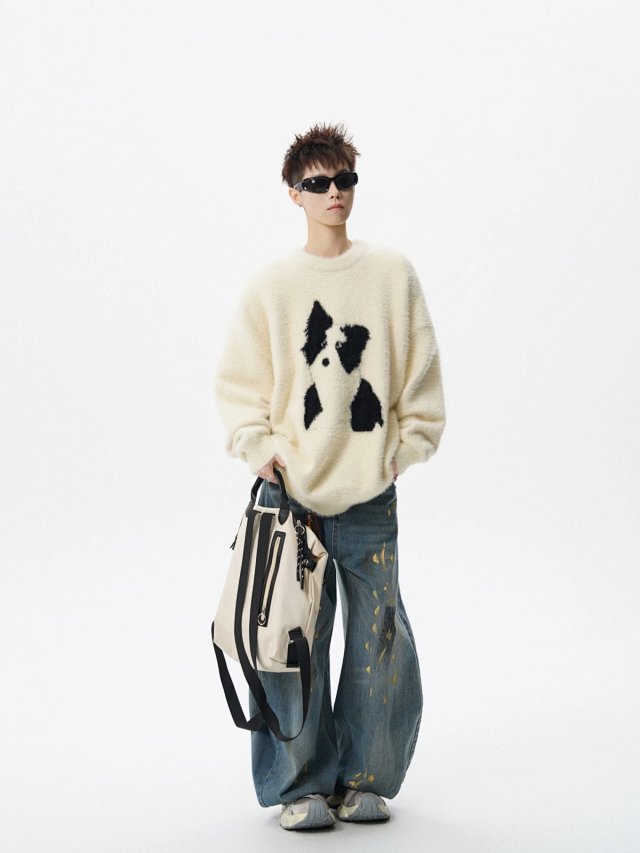 Cartoon Dog Knit Sweater: seller detail photo 10