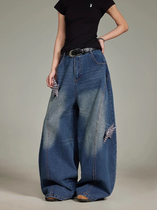 Star Patch Wide Leg Jeans: seller detail photo 7