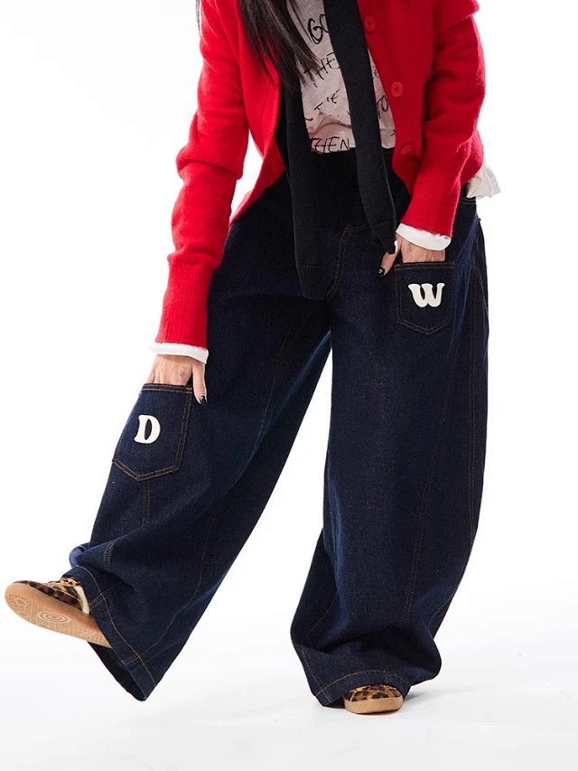 Raw Denim Wide Leg Jeans: seller detail photo 11