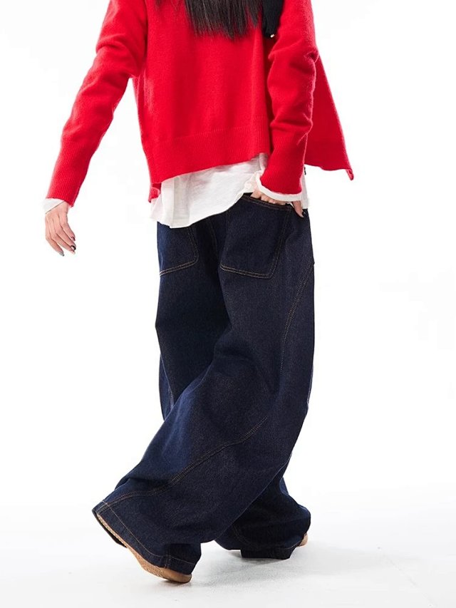 Raw Denim Wide Leg Jeans: seller detail photo 14