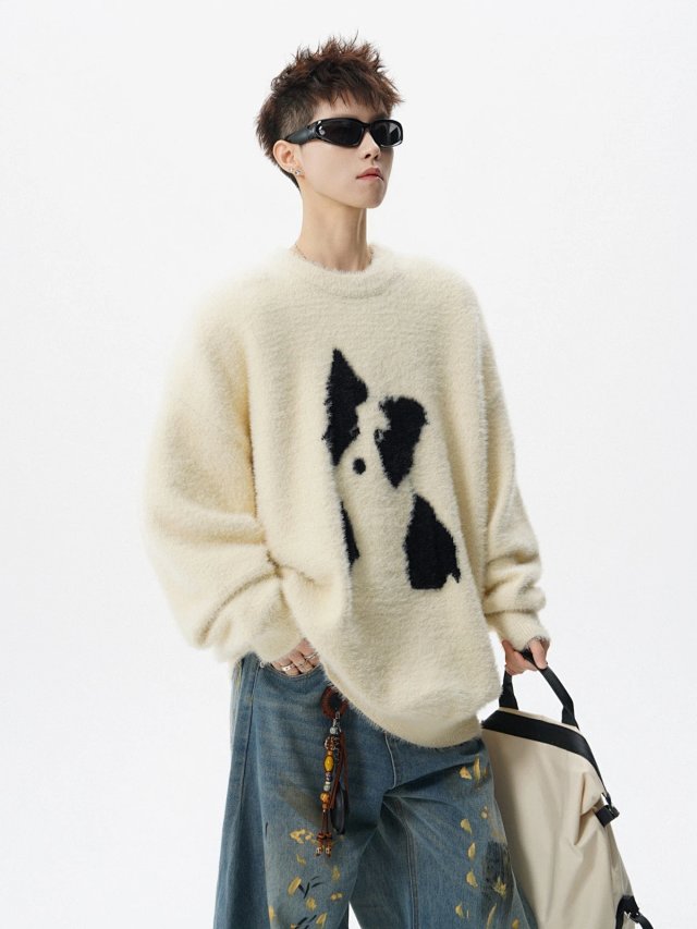 Cartoon Dog Knit Sweater: seller detail photo 8