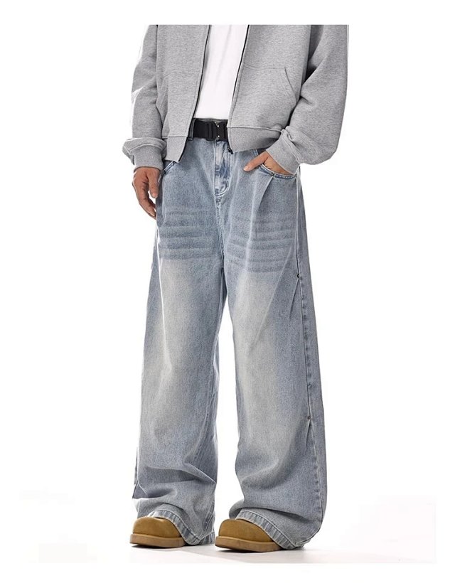 Vintage Wash Wide Leg Jeans: seller detail photo 4